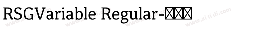 RSGVariable Regular字体转换 RSGVariable Regular字体转换